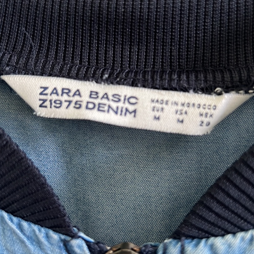 Zara patchwork Denim jacket - Picture 4 of 4
